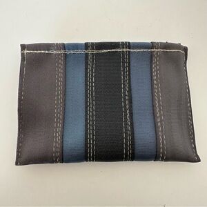 Black/Blue Seatbelt Designer Artisan Vibes Toiletry Pouch